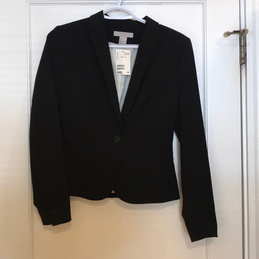 H&M Black Women’s Blazer Size 6 NEW